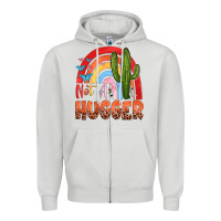 Dove Grey not a hungger Zipper Hoodie - texasbilliewilder