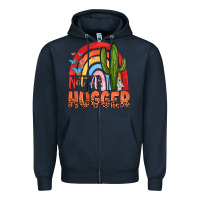 Navy not a hungger Zipper Hoodie - texasbilliewilder