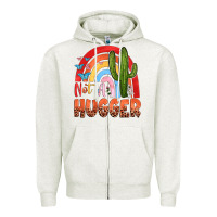Oatmeal Heather not a hungger Zipper Hoodie - texasbilliewilder