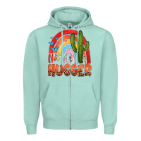 Seafoam not a hungger Zipper Hoodie - texasbilliewilder