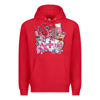 Red nurse cancer Premium Hoodie - AdoDesignShop