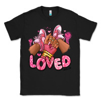 Black loved valentine's day afro girl sneakers Classic Tee - RanaPortraitStore
