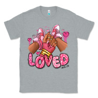Heather Grey loved valentine's day afro girl sneakers Classic Tee - RanaPortraitStore