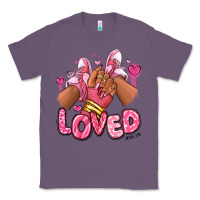 Lavender loved valentine's day afro girl sneakers Classic Tee - RanaPortraitStore