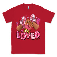Red loved valentine's day afro girl sneakers Classic Tee - RanaPortraitStore