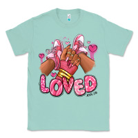 Seafoam loved valentine's day afro girl sneakers Classic Tee - RanaPortraitStore