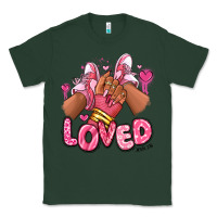 Sports Green loved valentine's day afro girl sneakers Classic Tee - RanaPortraitStore