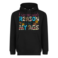 Black i see no good reason to act my age Heavyweight Hoodie - Zillion Design Studio