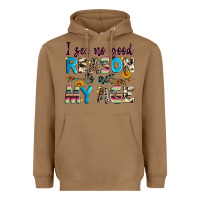 Toasted Coconut i see no good reason to act my age Heavyweight Hoodie - Zillion Design Studio