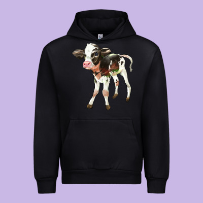 Holstein Calf Urban Hoodie Designed By Lillyallendesigns