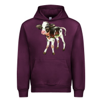 Mauve Wine Holstein Calf Urban Hoodie - LillyAllenDesigns