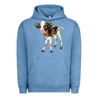 Pigment Pebble Blue Holstein Calf Urban Hoodie - LillyAllenDesigns