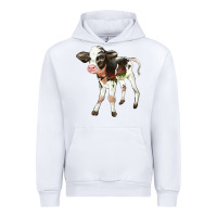 White Holstein Calf Urban Hoodie - LillyAllenDesigns