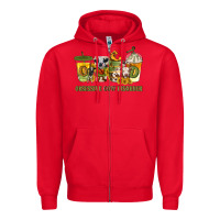 Red Obsessive cow disorder coffee cups Zipper Hoodie - texasbilliewilder