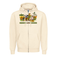 Sandshell Obsessive cow disorder coffee cups Zipper Hoodie - texasbilliewilder