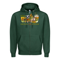 Sports Green Obsessive cow disorder coffee cups Zipper Hoodie - texasbilliewilder