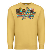 Antique Gold medical asistant Premium Sweatshirt - CowhideDigitalArt