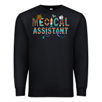 Black medical asistant Premium Sweatshirt - CowhideDigitalArt