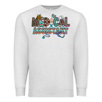 Oatmeal Heather medical asistant Premium Sweatshirt - CowhideDigitalArt