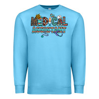 Ocean Blue medical asistant Premium Sweatshirt - CowhideDigitalArt