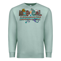 Seafoam medical asistant Premium Sweatshirt - CowhideDigitalArt