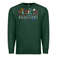 Sports Green medical asistant Premium Sweatshirt - CowhideDigitalArt