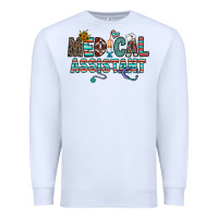 White medical asistant Premium Sweatshirt - CowhideDigitalArt