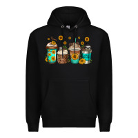 Black sloth coffee cups Premium Hoodie - Jasminsmagicworld
