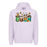Lilac sloth coffee cups Premium Hoodie - Jasminsmagicworld