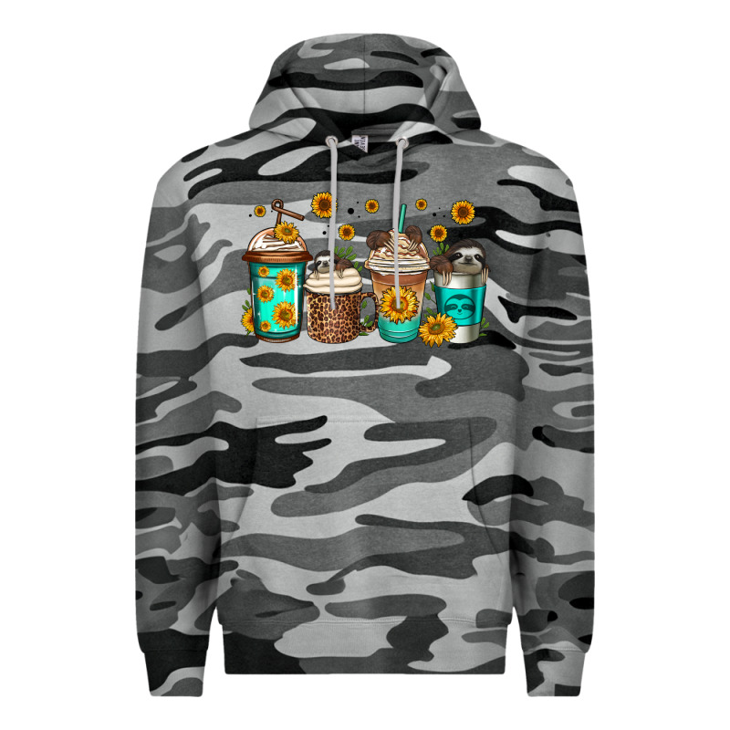 Sloth Coffee Cups Premium Hoodie by Jasminsmagicworld | Teevron