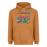 Meerkat caution i really don't care Heavyweight Hoodie - Zillion Design Studio