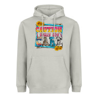 Moon Dust caution i really don't care Heavyweight Hoodie - Zillion Design Studio