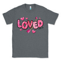 Charcoal Heather loved valentines day Classic Tee - RanaPortraitStore