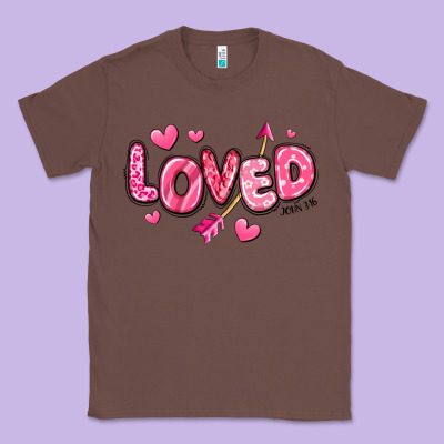 Loved Valentines Day Classic Tee Designed By Ranaportraitstore