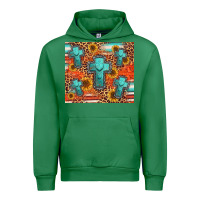 Emerald turquoise cross pattern Urban Hoodie - Jasminsmagicworld