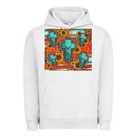 Pigment Lunar Rock turquoise cross pattern Urban Hoodie - Jasminsmagicworld