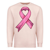 Pale Pink pink ribbon Premium Sweatshirt - HRA Design Shop