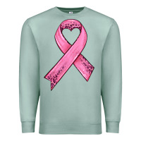 Seafoam pink ribbon Premium Sweatshirt - HRA Design Shop