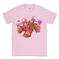 Bubblegum Pink valentines day afro girl sneakers Classic Tee - RanaPortraitStore