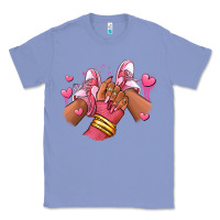 Colony Blue valentines day afro girl sneakers Classic Tee - RanaPortraitStore