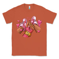 Copper valentines day afro girl sneakers Classic Tee - RanaPortraitStore