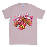 Lilac valentines day afro girl sneakers Classic Tee - RanaPortraitStore