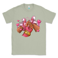 Matcha valentines day afro girl sneakers Classic Tee - RanaPortraitStore