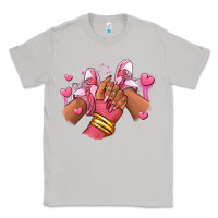 Moon Dust valentines day afro girl sneakers Classic Tee - RanaPortraitStore