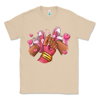 Mushroom valentines day afro girl sneakers Classic Tee - RanaPortraitStore