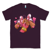 Plum valentines day afro girl sneakers Classic Tee - RanaPortraitStore