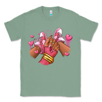 Sage valentines day afro girl sneakers Classic Tee - RanaPortraitStore