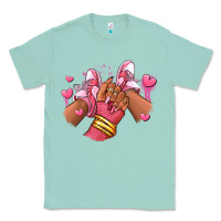Seafoam valentines day afro girl sneakers Classic Tee - RanaPortraitStore