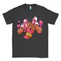 Smoke valentines day afro girl sneakers Classic Tee - RanaPortraitStore