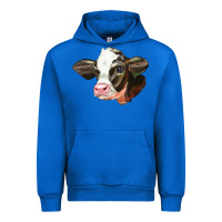 Cobalt holstein calf face Urban Hoodie - LillyAllenDesigns